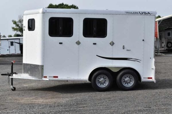 2019 Trailers USA 2HSLBPDLX 2 Horse Trailer - Image 2