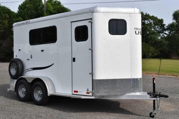 2019 Trailers USA 2HSLBPDLX 2 Horse Trailer - Image 3