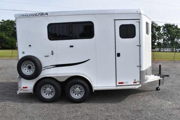2019 Trailers USA 2HSLBPDLX 2 Horse Trailer - Image 4
