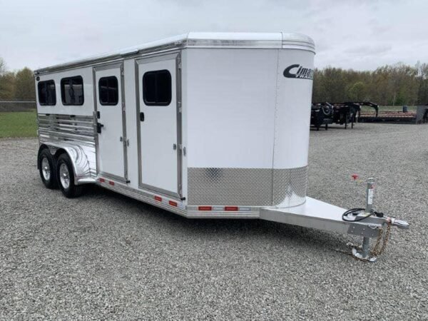 2020 19' CIMARRON BUMPER PULL 6 PEN STOCK TRAILER - Image 16