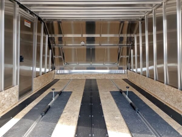 Mission Trailers 101x12 Aluminum 2-Place Crossover w/Mats & Guides, Rear Canopy - Image 10
