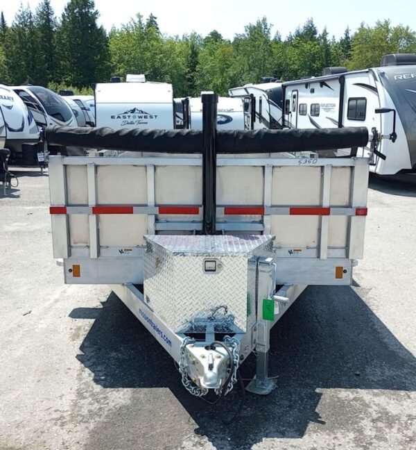 2025 Mission Trailers 7x16 14K Aluminum Hydraulic Dump w/Ramps, HD D-Rings, Barn Doors, Tarp Kit - Image 4