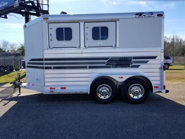 2001 4 Star 2 Horse Bumper Pull Slant Load - Image 7