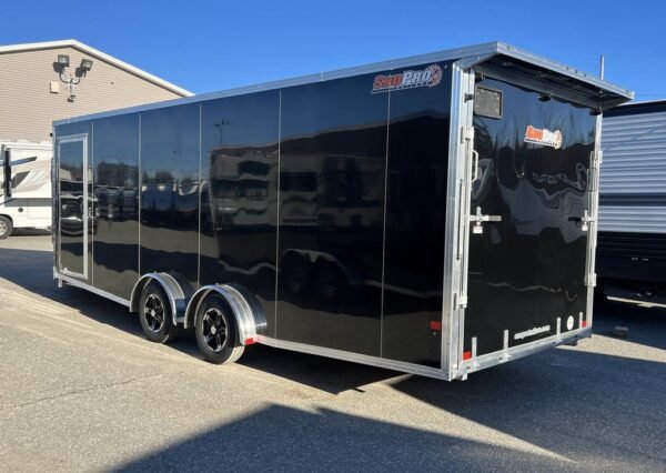 2024 Sno Pro 7.5×22 Aluminum 4-Place Drive In/Out w/Extra Height, Mats & Guides, Canopy - Image 9