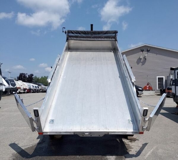 2025 Mission Trailers 7x16 14K Aluminum Hydraulic Dump w/Ramps, HD D-Rings, Barn Doors, Tarp Kit - Image 11