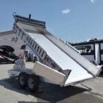 2025 Mission Trailers 7×16 14K Aluminum Hydraulic Dump w/Ramps, HD D-Rings, Barn Doors, Tarp Kit