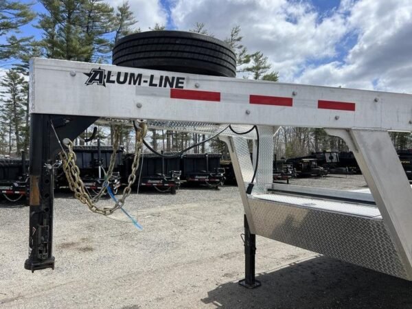 2024 Alum Line Trailers 8.5x24 13K Aluminum Gooseneck w/Flip-Over Ramps - Image 15