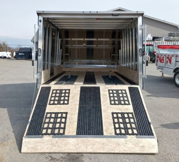 Mission Trailers 101x12 Aluminum 2-Place Crossover w/Mats & Guides, Rear Canopy - Image 3