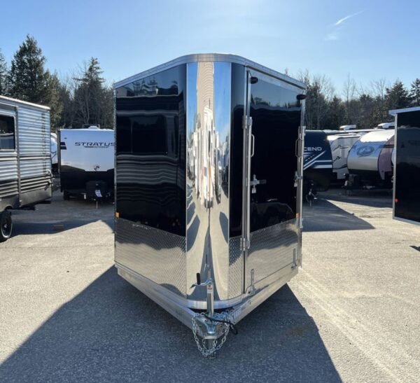 2024 Sno Pro 7.5×22 Aluminum 4-Place Drive In/Out w/Extra Height, Mats & Guides, Canopy - Image 5