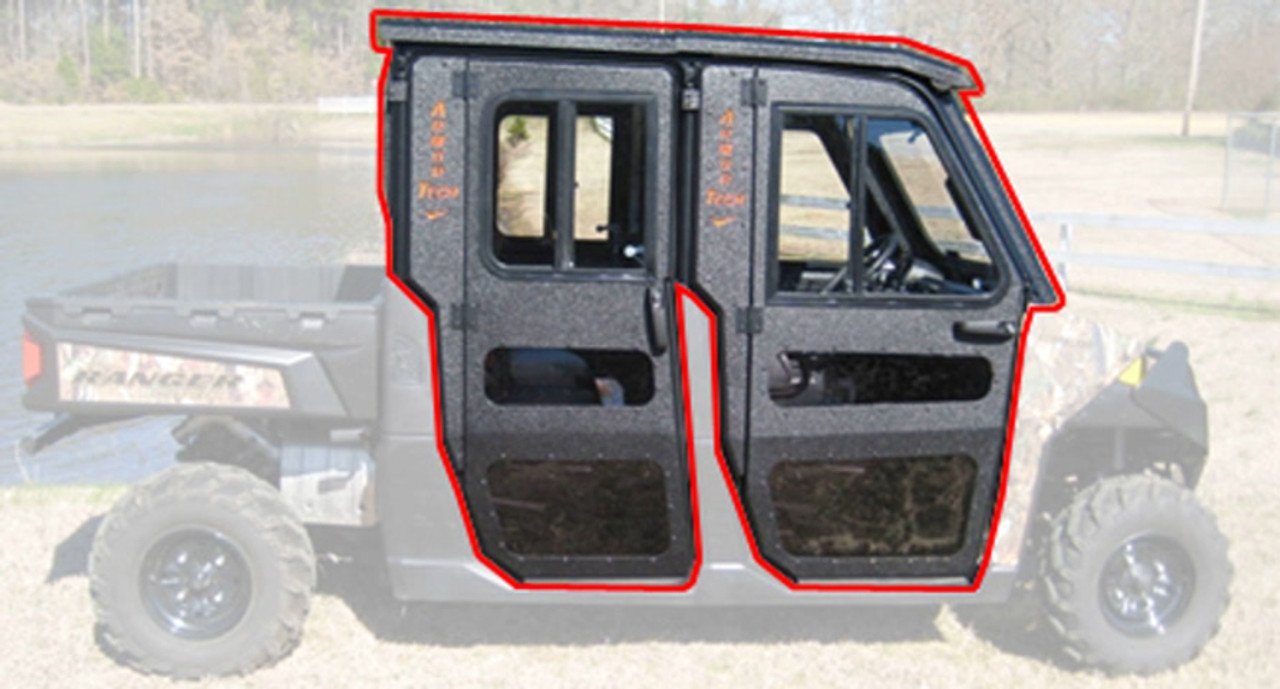 Steel Complete Cab Enclosure System w/Door 17-18 for Polaris Ranger Crew XP 1000